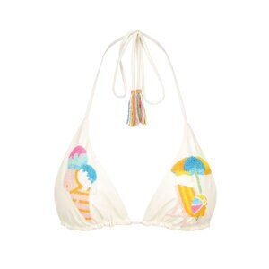 NWT CLEONIE BEADED BIKINI TOP